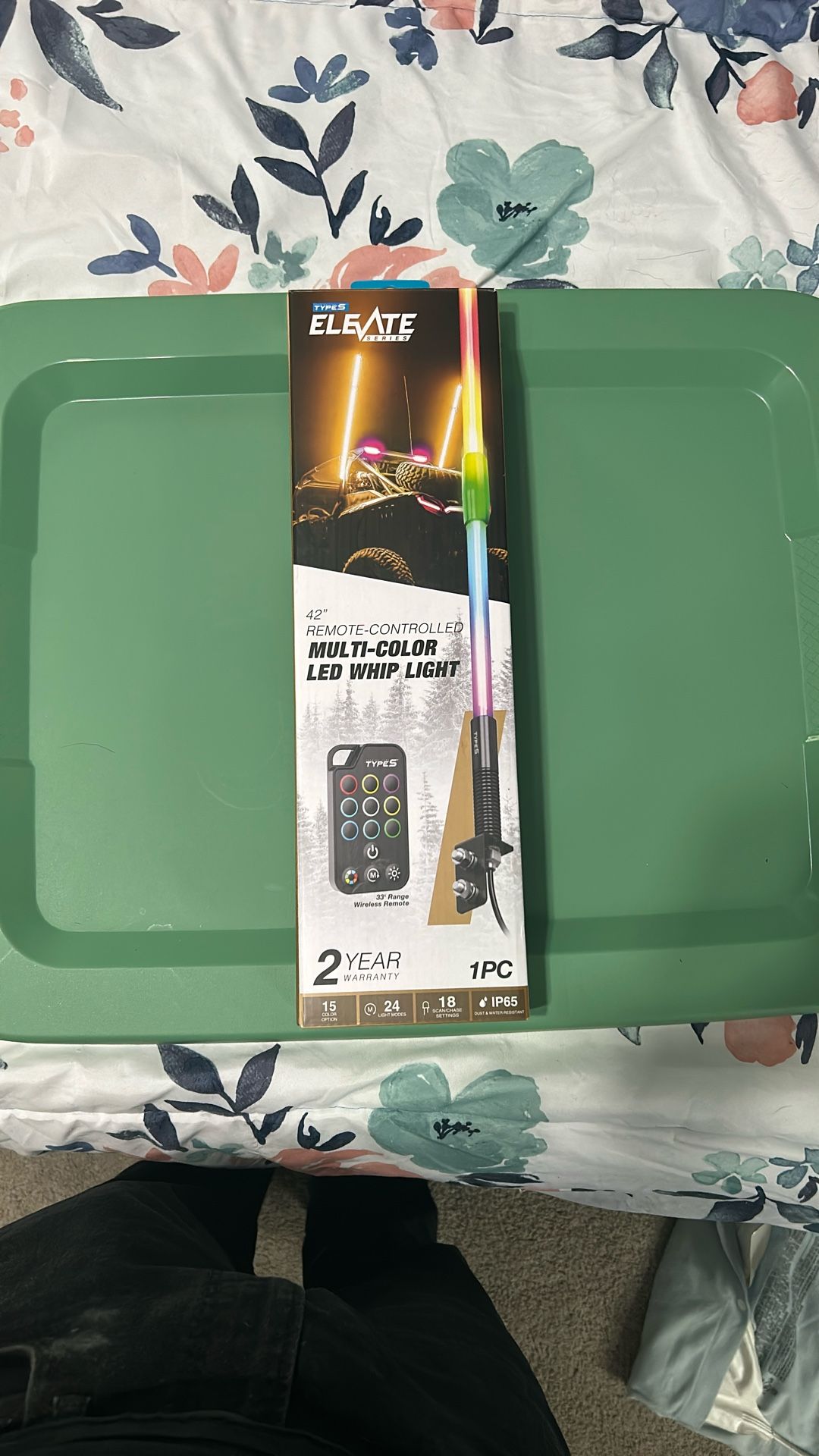 Type S 42” Remote Controlled Multi color LED Whip Light