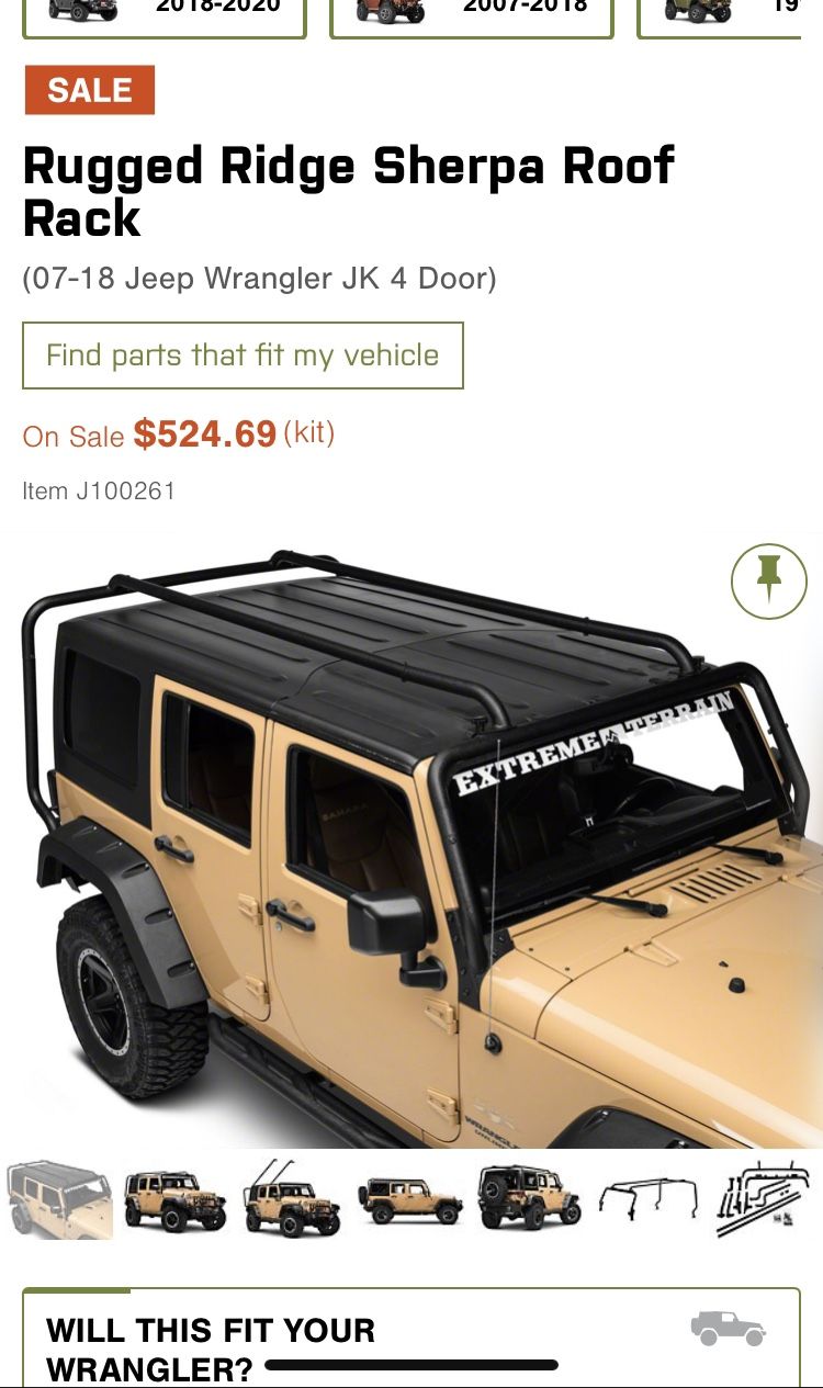 Rugged Ridge Sherpa JEEP jK Roof Rack Brand new L@@K great Christmas Gift