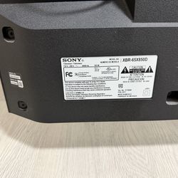 Sony 65 inch TV XBR-65X850D