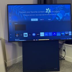 Samsung Sero 43" Rotating 4K TV (Matte Screen) with Wheels