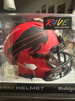 Andre Reed Signed Buffalo Bills Riddell Rave Speed Mini Helmet Beckett