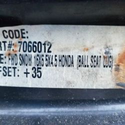 99-04 Honda Odyssey, 5 OEM Steel Rims