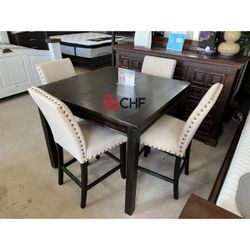 5 pc counter height dining table set