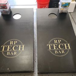 Cornhole Boards & 2 Sets Of Bags