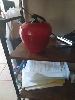 Vintage glass apple