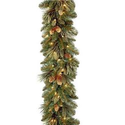 9' Pre-Lit Carolina Pine Garland