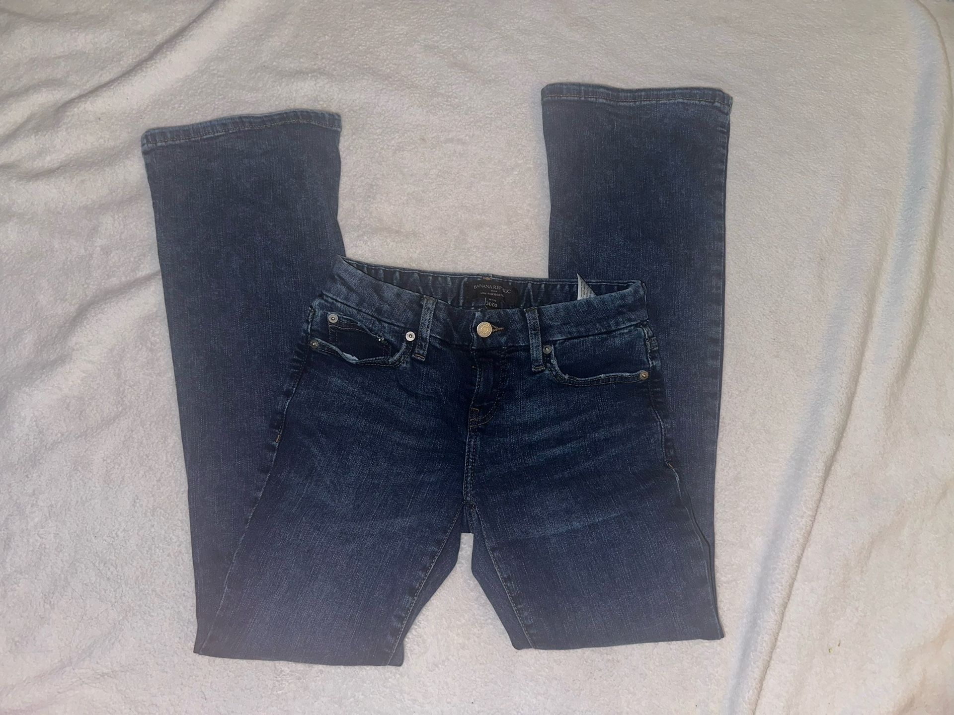 Banana Republic Low Rise Navy Blue Jeans
