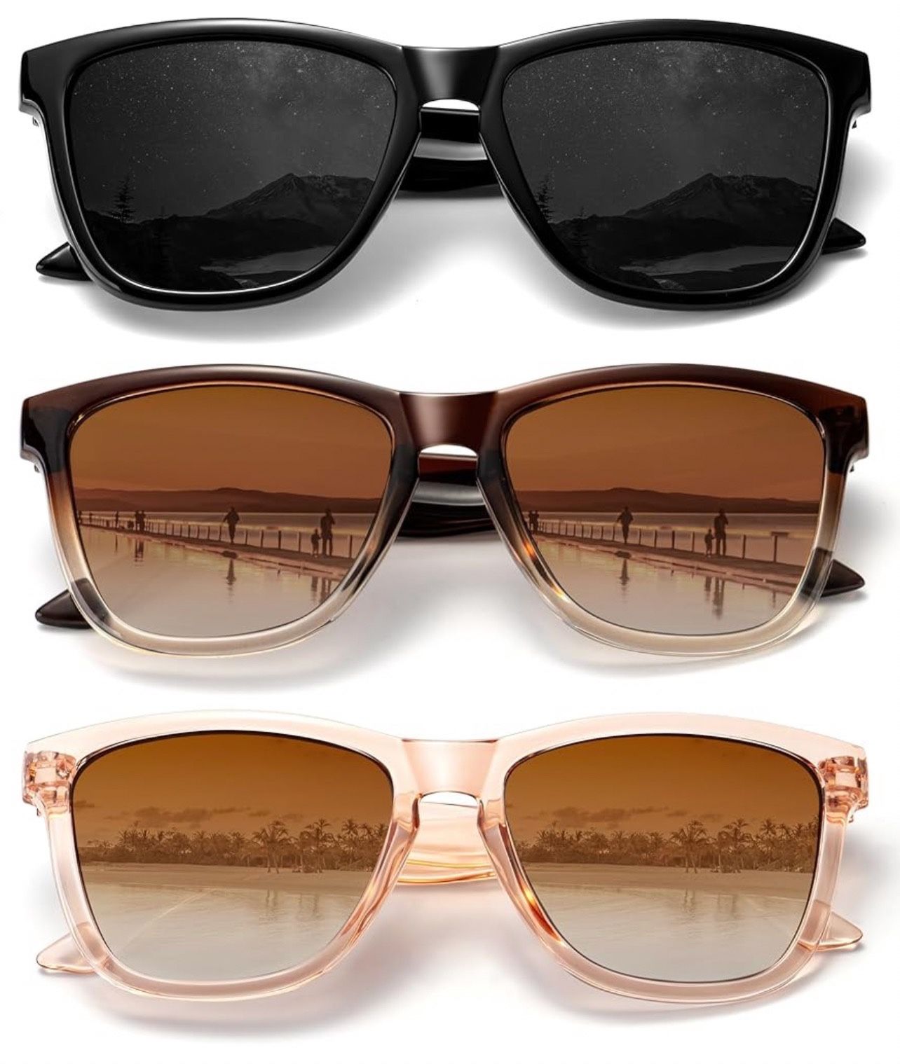 Polarized Sunglasses for Women Trendy Classic Retro Designer Sunglasses Men Vintage Fashion UV400 Protection
