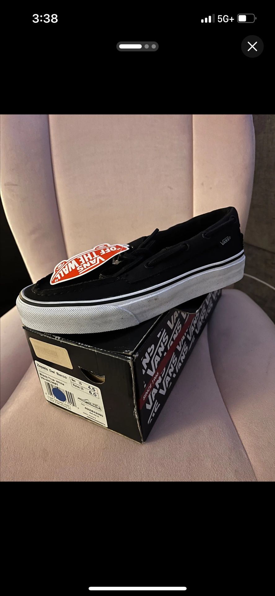 Vans Zapto Del Barco Size 4.5 M