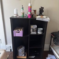stable black shelf not including contents