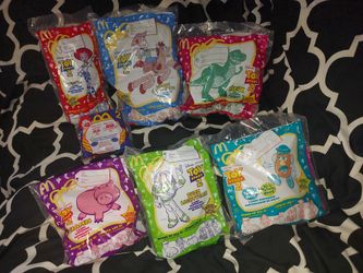 1999 Vintage Toy Story2 McDonald's Candy Dispenser (7)PC Set- BRAND NEW UNOPENED