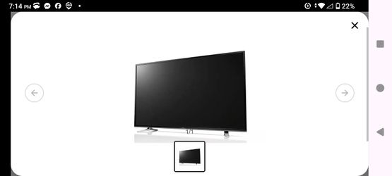 65 inch LG 6SLB5200 flat screen tv
