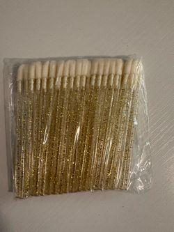 100 Pcs Glitter Disposable Lip Wands