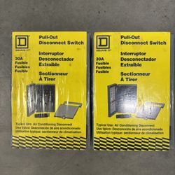  Square D 30amp pull out switch  disconnect interrupter