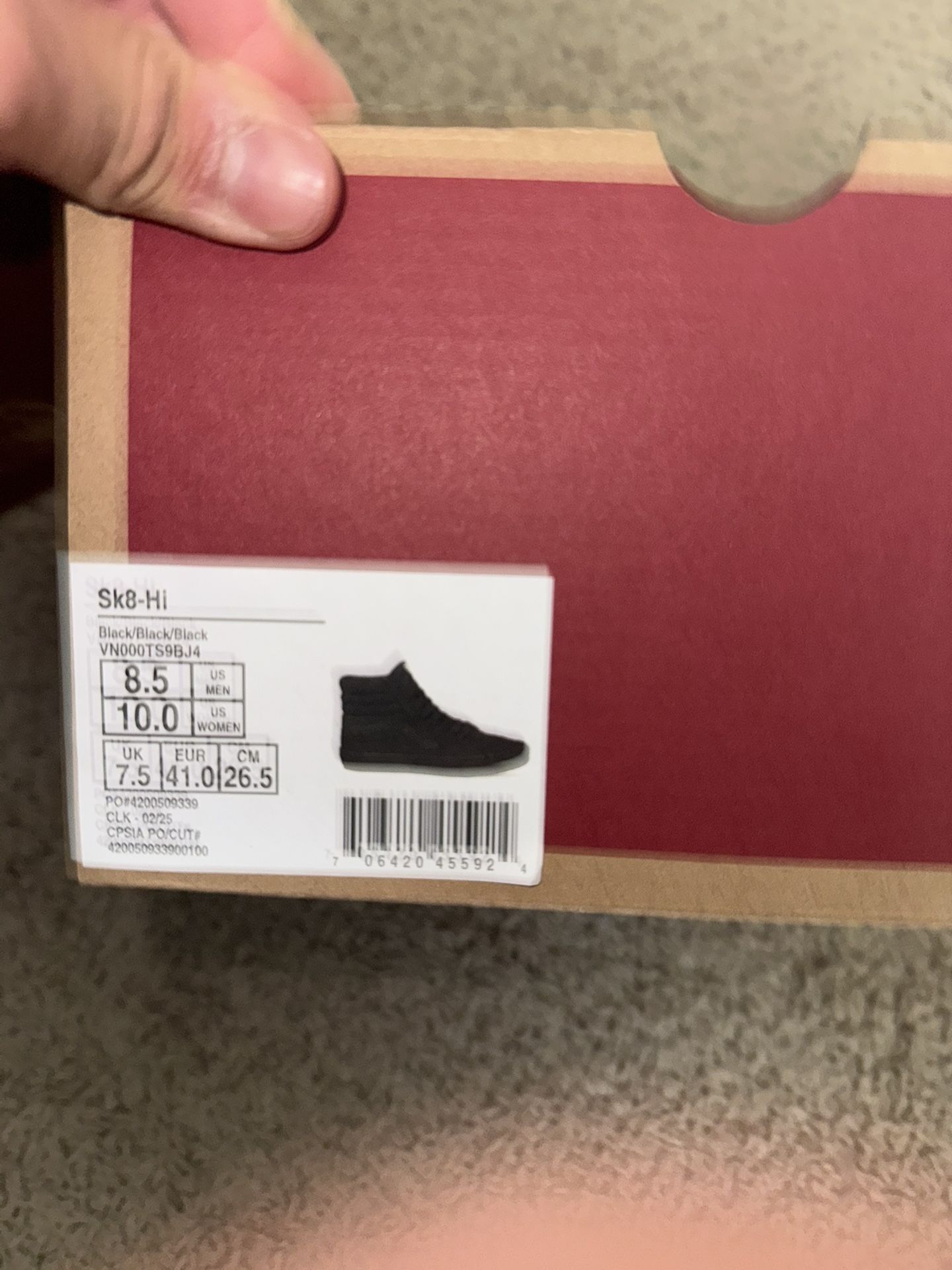 All Black Hi-Top Vans