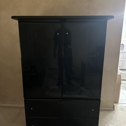 Modern Black Gloss TV Armoire / Entertainment Center