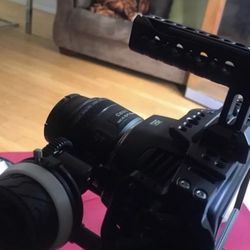 Black Magic pocket 6k  with 50 mm  Prime lens and the crane s stabilizer