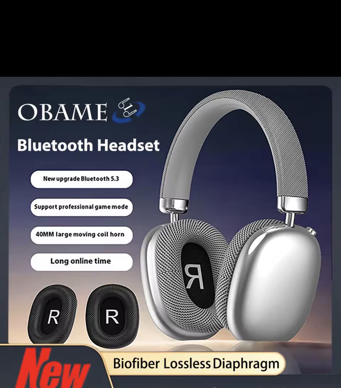 1:1 Wireless Headphones Over Ear And Comfortable