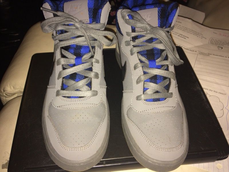 Blue Nike Shoes.