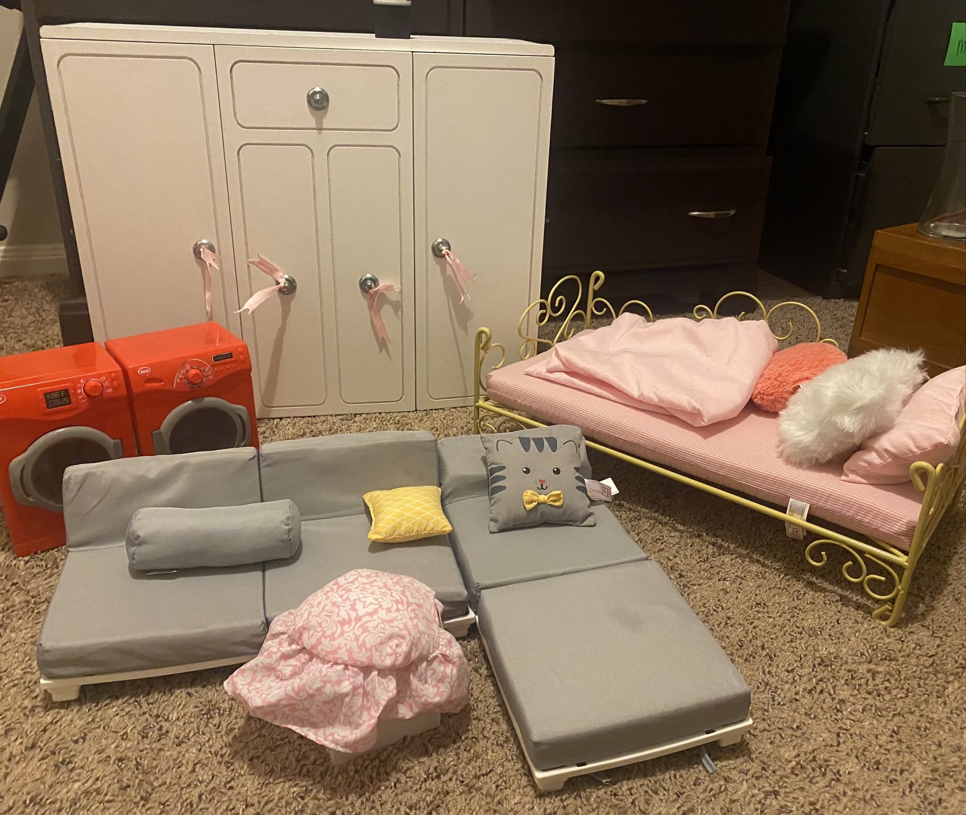 Closet And Furniture For 18” Dolls American Girl Dolls