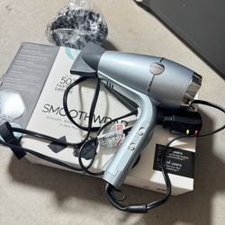 INFINITI PRO CONAIR SmoothWrap Hair Dryer, Blow Dryer with Diffuser and Concentrator Attachments, Advanced Plasma and Ceramic Technology for Less Friz