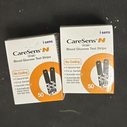 care sens blood glucose test strips unopened 