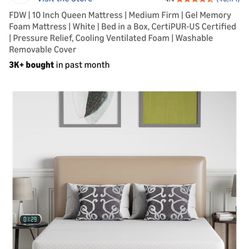 Bed Frame And Mattress (No Box Spring)