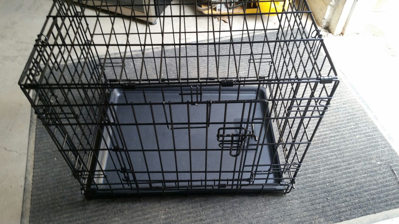 Dog crates, two small