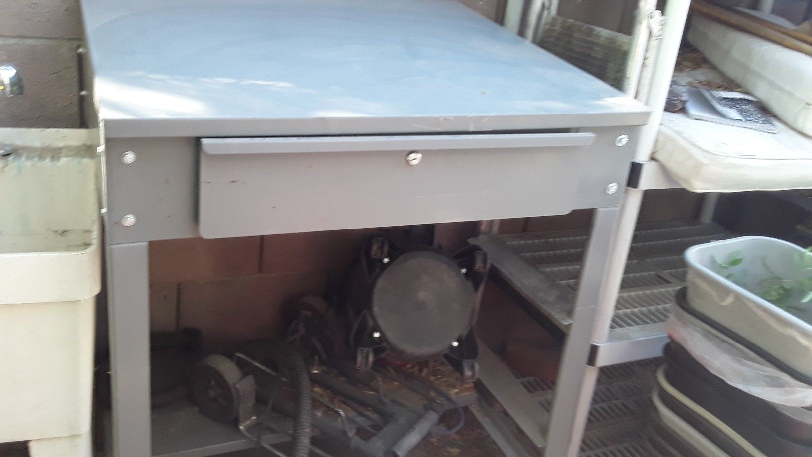 Metal Shop Desk with drawer for Sale in Las Vegas, NV OfferUp