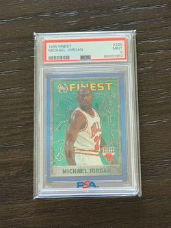 1995 Topps Finest Michael Jordan PSA 9