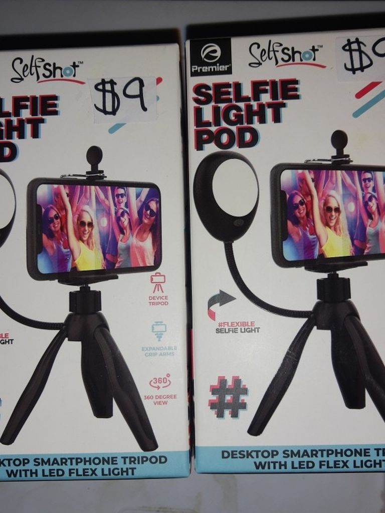 Selfie Light Pod With Stand And Light