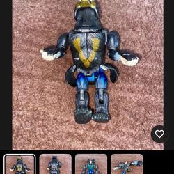 Vintage Transformers Animorph Jake Grizzly Bear Action Figure Hasbro 1998 Loose