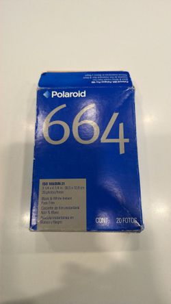 Polaroid instant pack file black and white 664