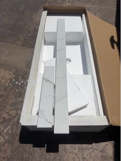 Vanery top  Sinks  y back  splash  58” Right