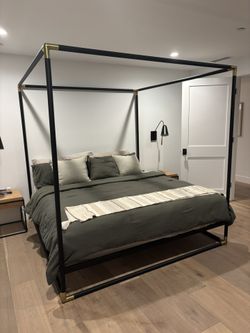 CB2 King bed frame 