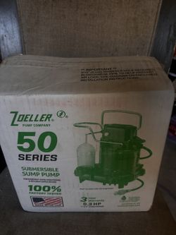 Zoeller Commercial Grade SUBMERSIBLE Sump Pump “BRAND NEW”