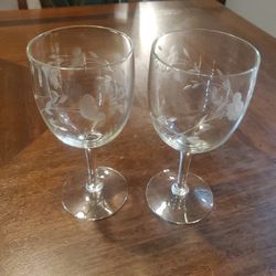 2 Wine Glasses  Perfect  Condition  Copas