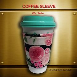 Reusable coffee sleeve with cup