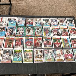 36 Topps 1980s St. Louis Cardinals Football Cards With Many Stars Ottis Anderson, Jim Hart, Etc