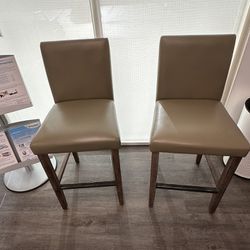 Counter Height Chair - Bar Stools Set Of Two