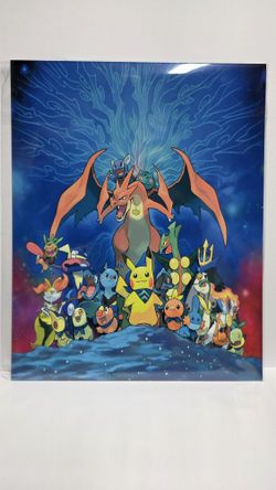 Pokémon Metal Print 8x10. 