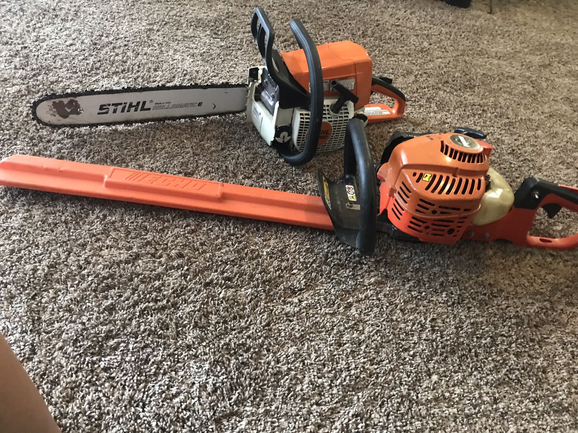 Stihl Chainsaw and edge trimmer great condition