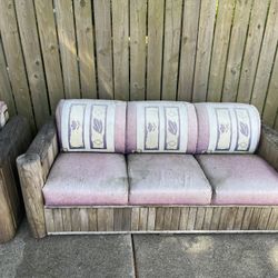 Hard Wood Couches (To Be Refurbished)