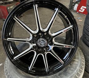 Drag Concepts R39 17x7.5 5x100/5x4.5" +38mm Black/Milled Wheel Rim 17" Inch QTY4