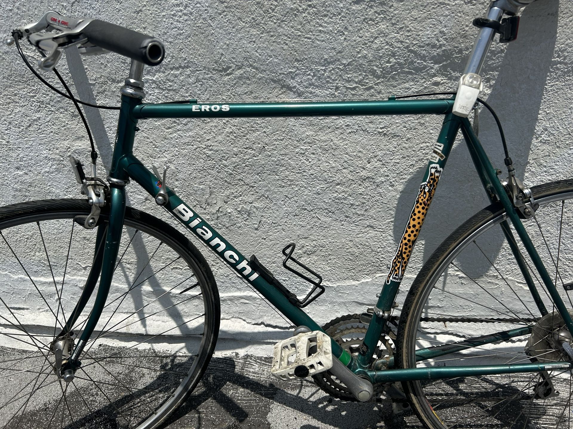 1993 bianchi eros road bike vintage bike, 51cm/Medium, great condition, dark tea Cycle & Coffee Vintage Bianchi Eros for Sale