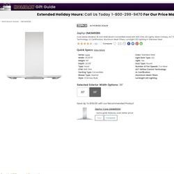 Zephyr Range Hood 36” (White) Brand New