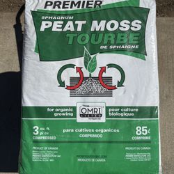Premier Sphagnum Peat Moss 3 cu ft Compressed Bale – PRO-MIX / Premier Tech Horticulture – Potting Mix, Soil Amendment, Gardening