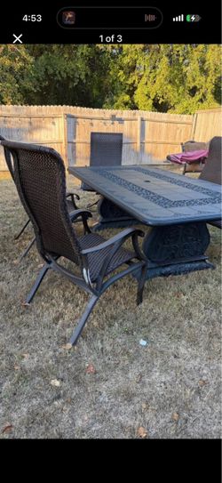 Massive Hanamint Table and chairs