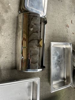 Buffet trays with two tops, four pictures and a buffet table top for sale