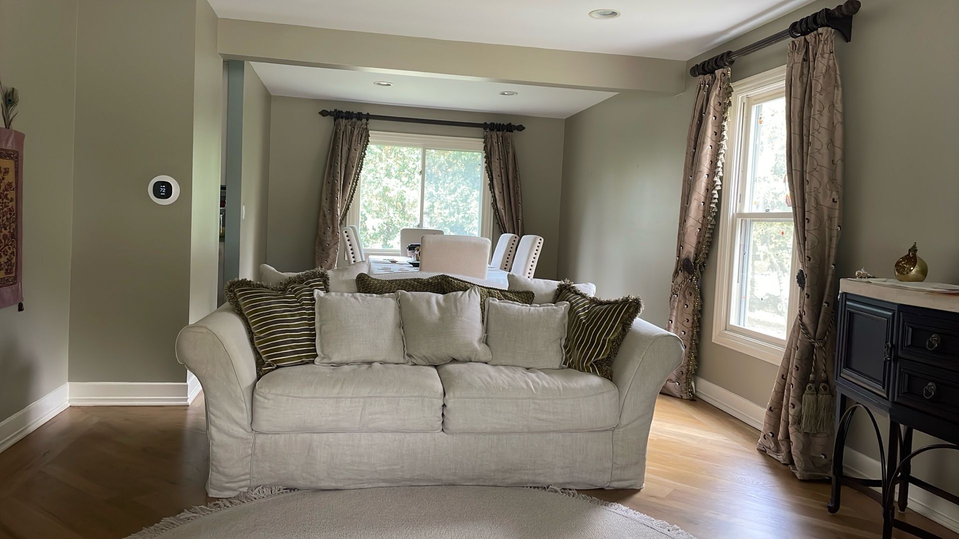 Living Room Set: French Loveseat Sofa + 2 French Chairs